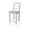 Whitewood Industries Solid Wood Madrid Counter Height Dining Stool - 24" Seat Height S-402 - alternate 7